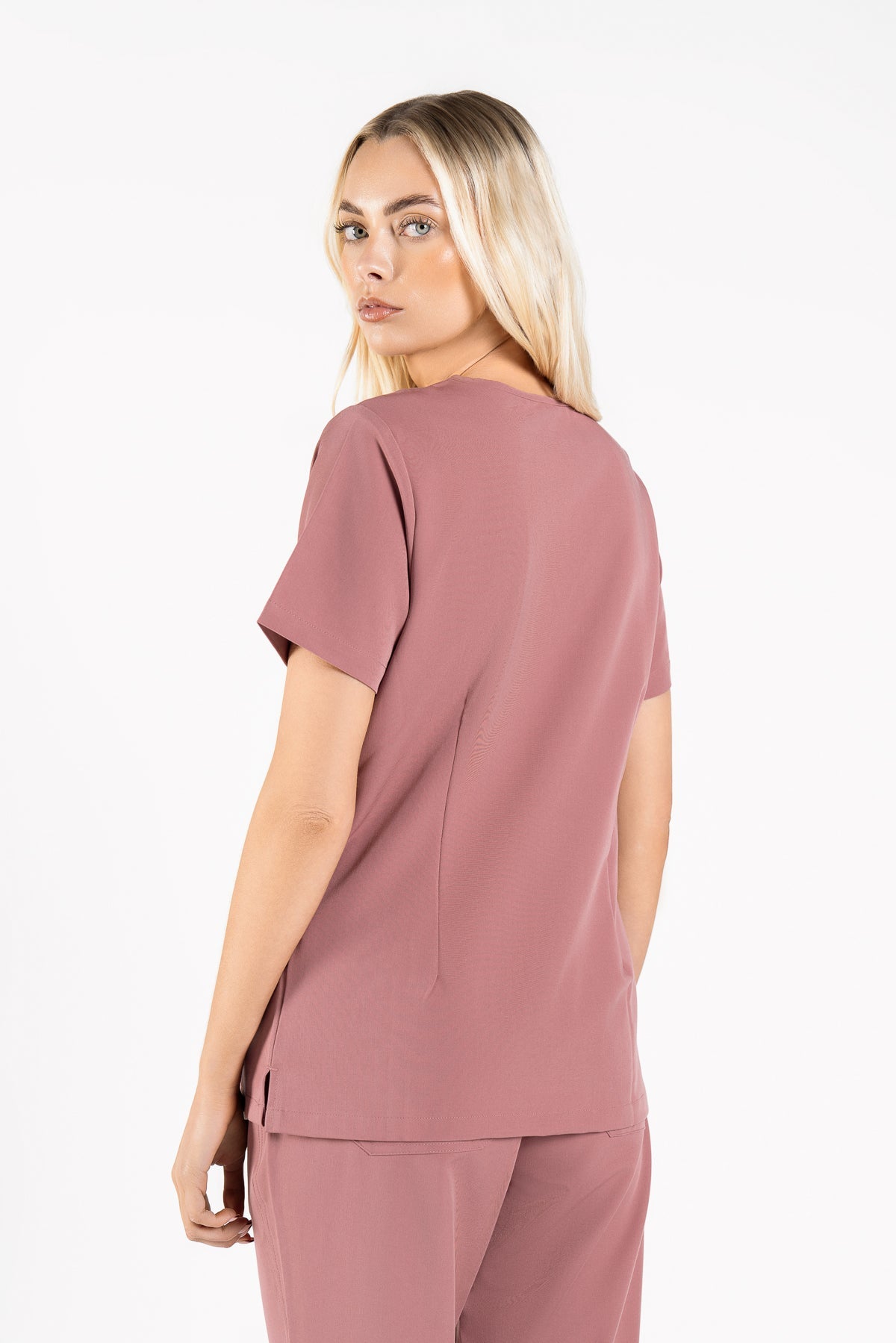 Kaizen V Neck One Pocket Scrub Top Womens