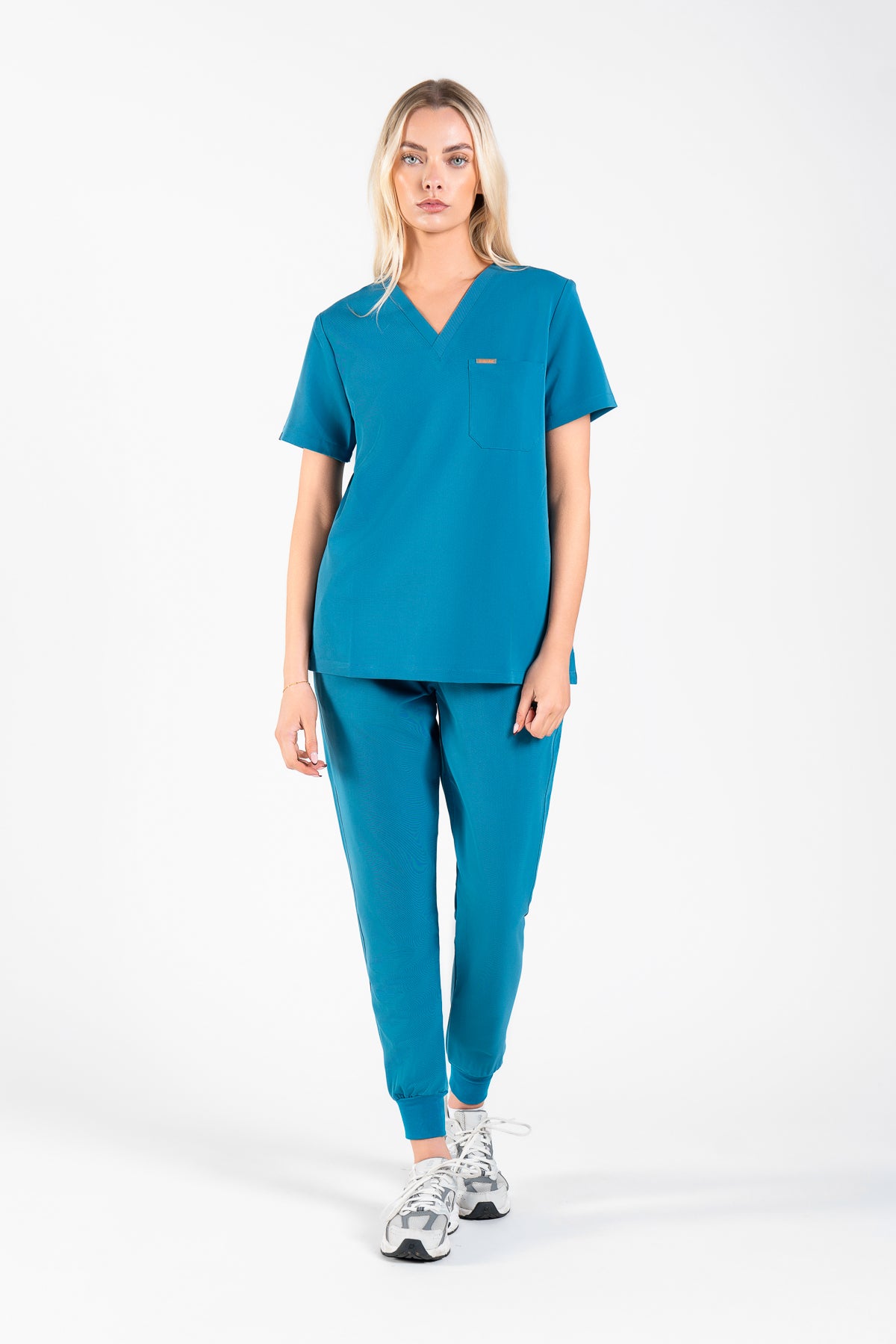 Kaizen V Neck One Pocket Scrub Top Womens