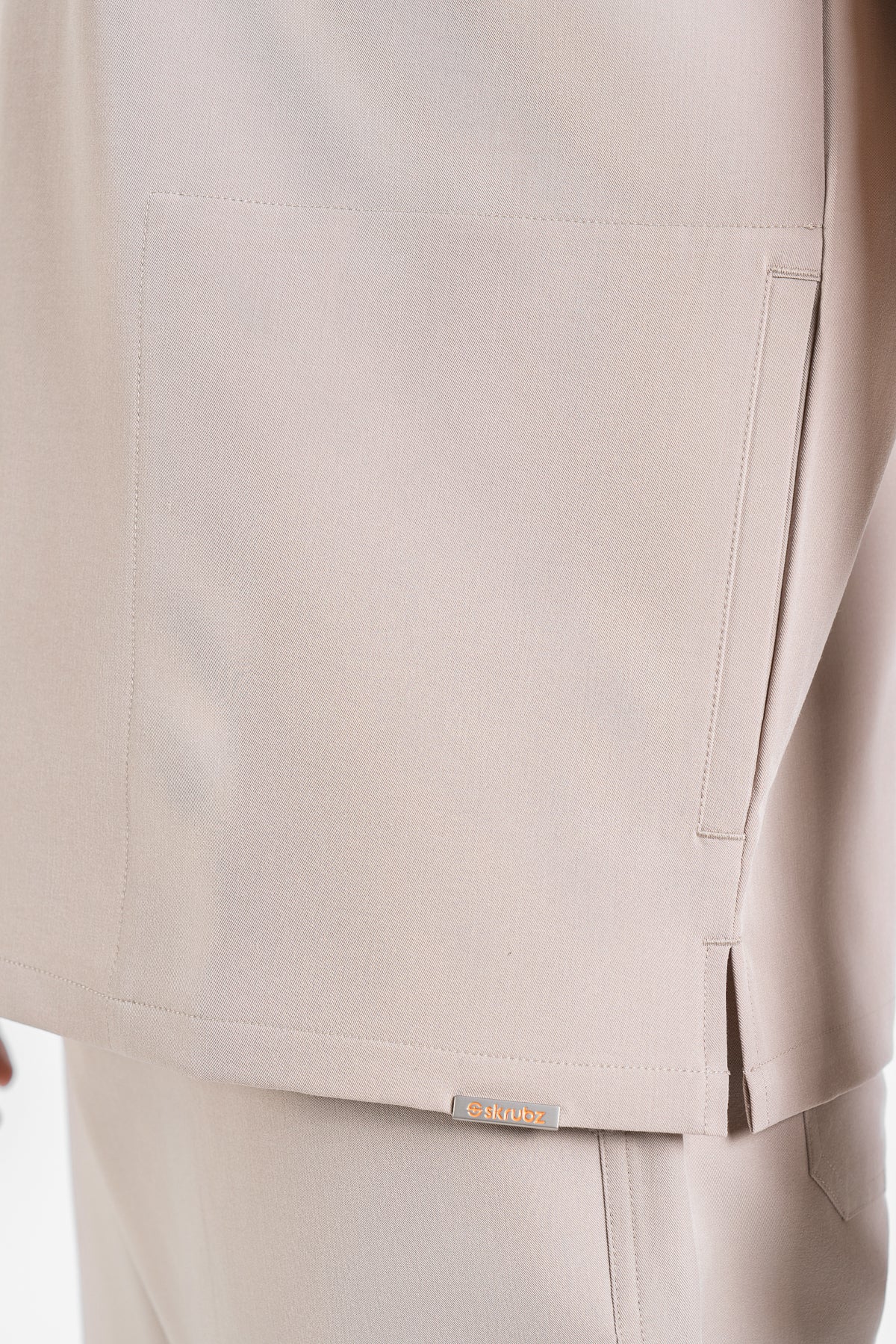Tasca Men's V Neck Four pockets Scrub With Invisible Side Pockets