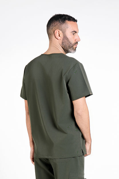 Kaizen V Neck One Pocket Scrub Top Mens