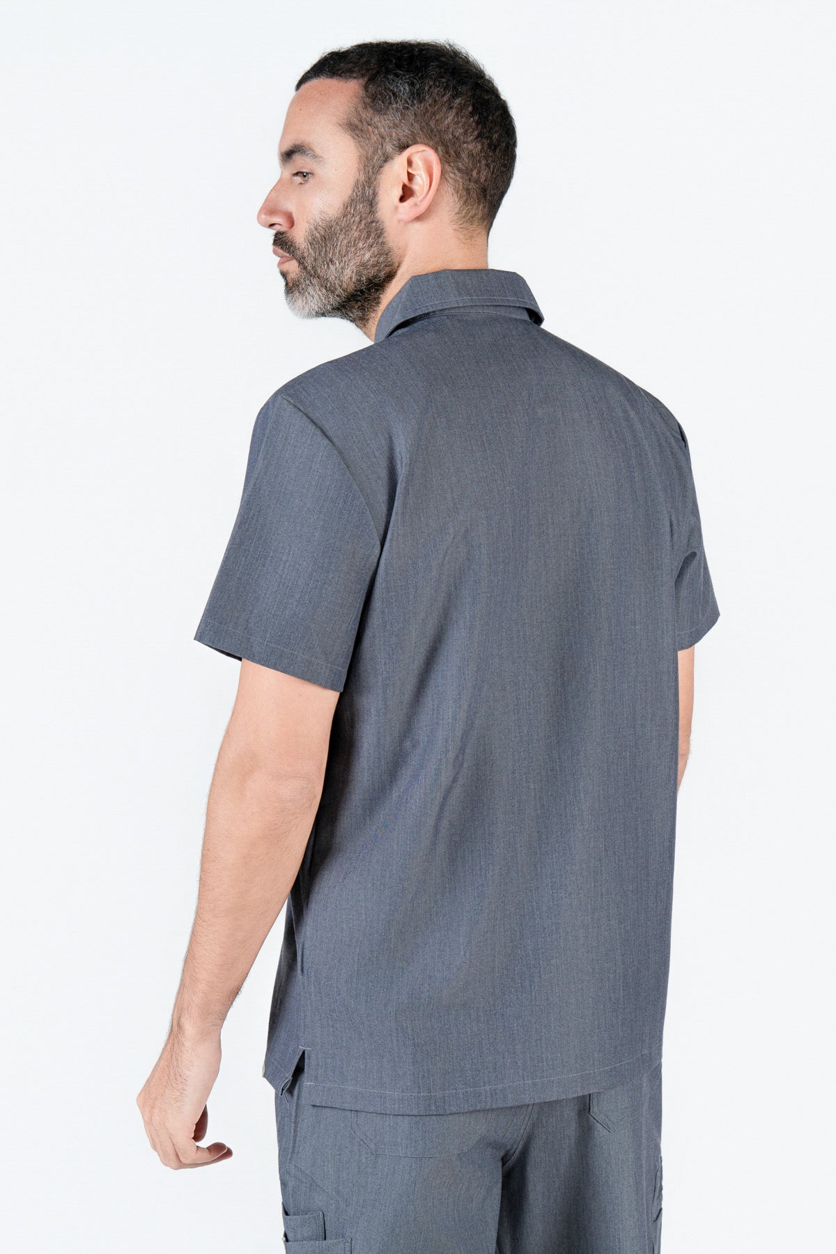 Kiro Zip Neck Polo Scrub Mens NewGen