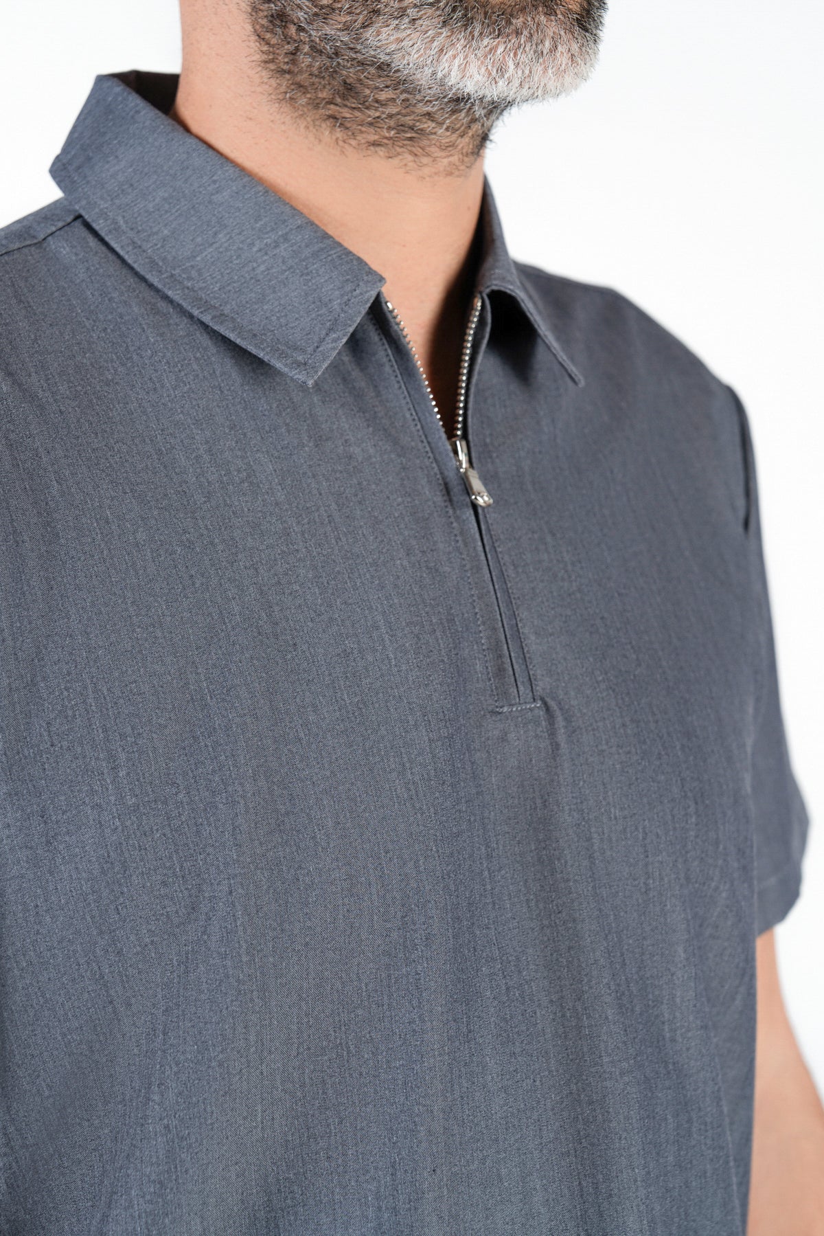 Kiro Zip Neck Polo Scrub Mens NewGen
