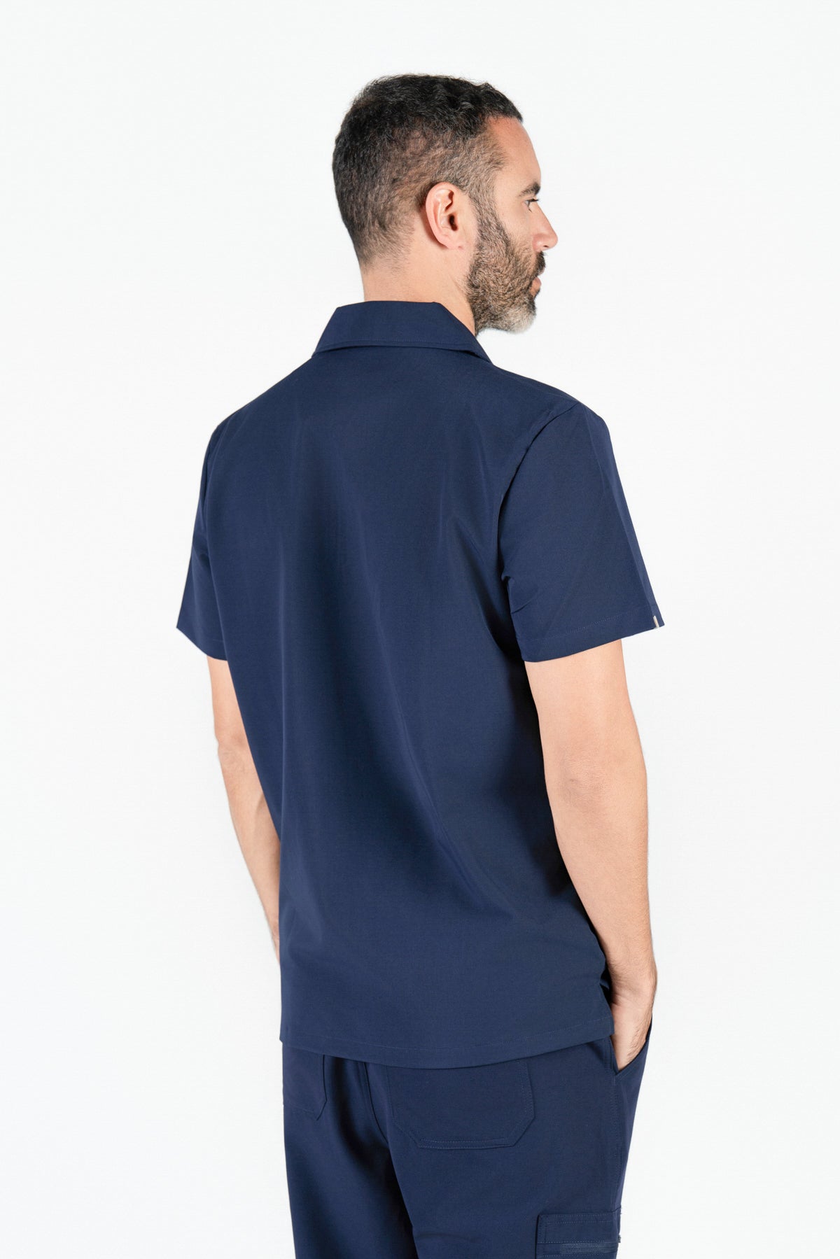 Kiro Zip Neck Polo Scrub Mens NewGen