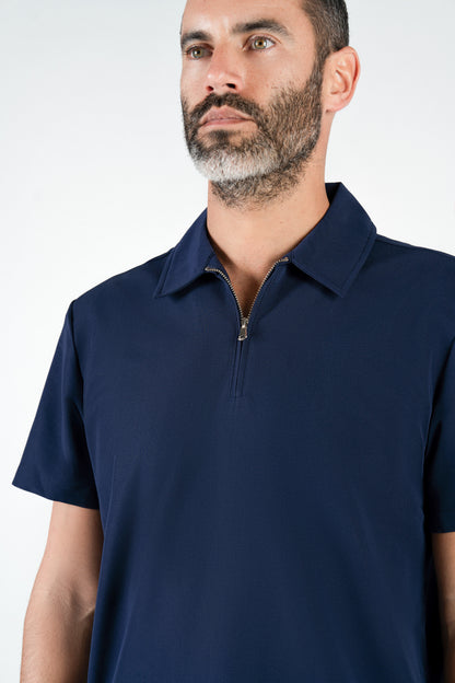 Kiro Zip Neck Polo Scrub Mens NewGen