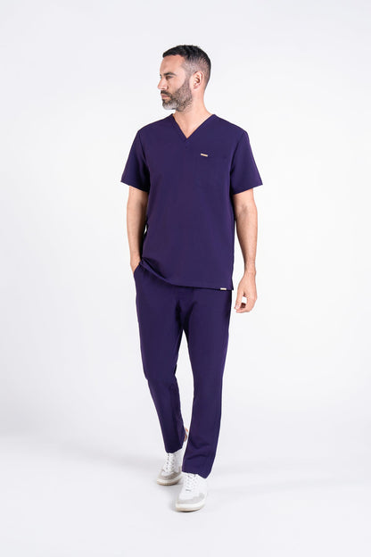 Kaizen V Neck One Pocket Scrub Top Mens