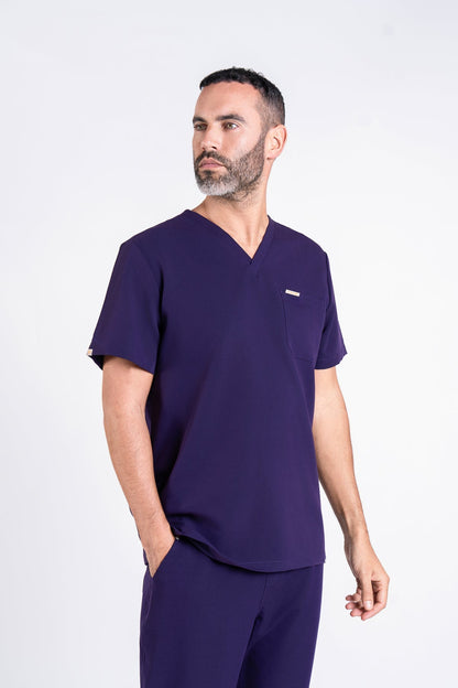 Kaizen V Neck One Pocket Scrub Top Mens