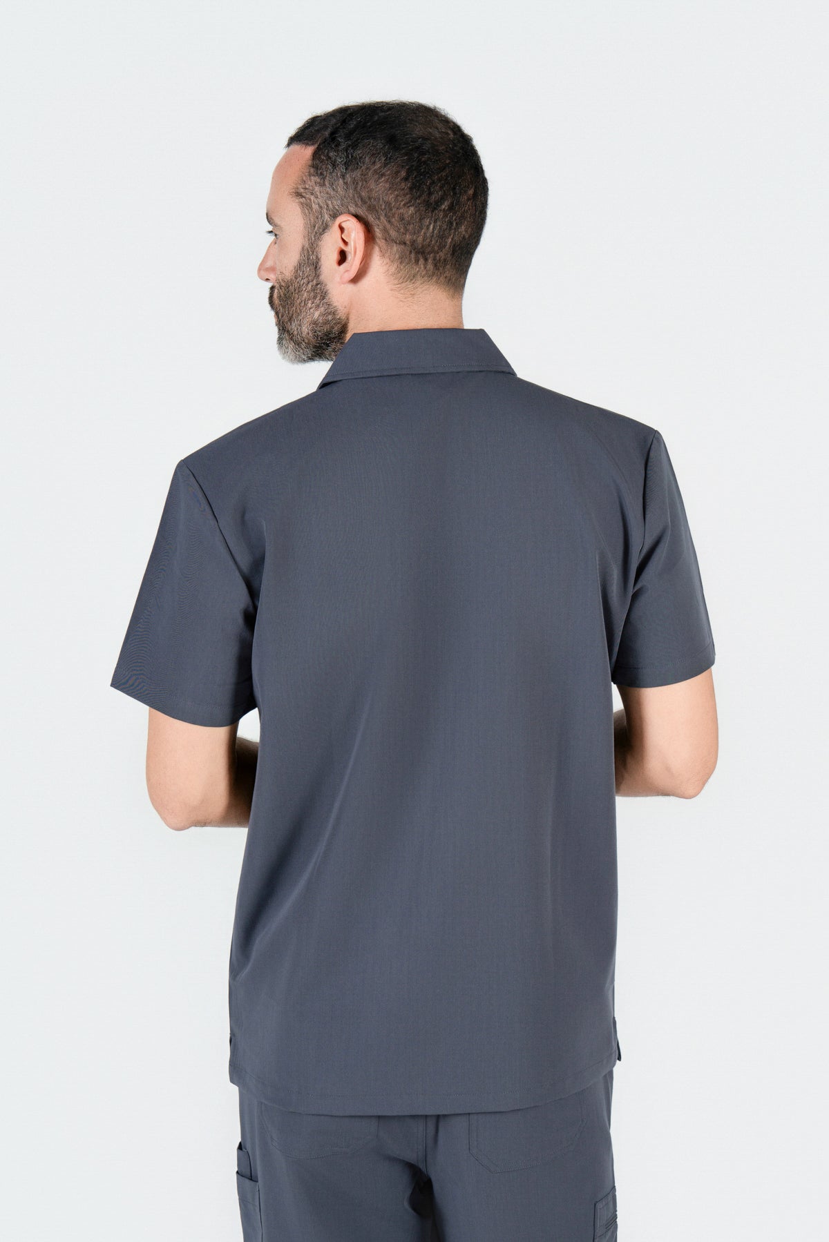 Kiro Zip Neck Polo Scrub Mens NewGen