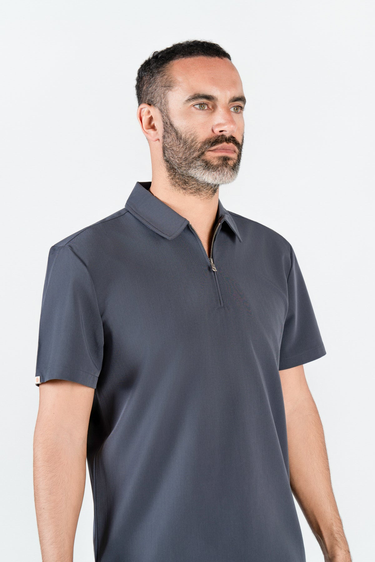 Kiro Zip Neck Polo Scrub Mens NewGen