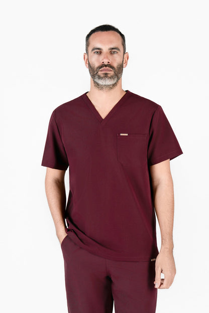 Kaizen V Neck One Pocket Scrub Top Mens