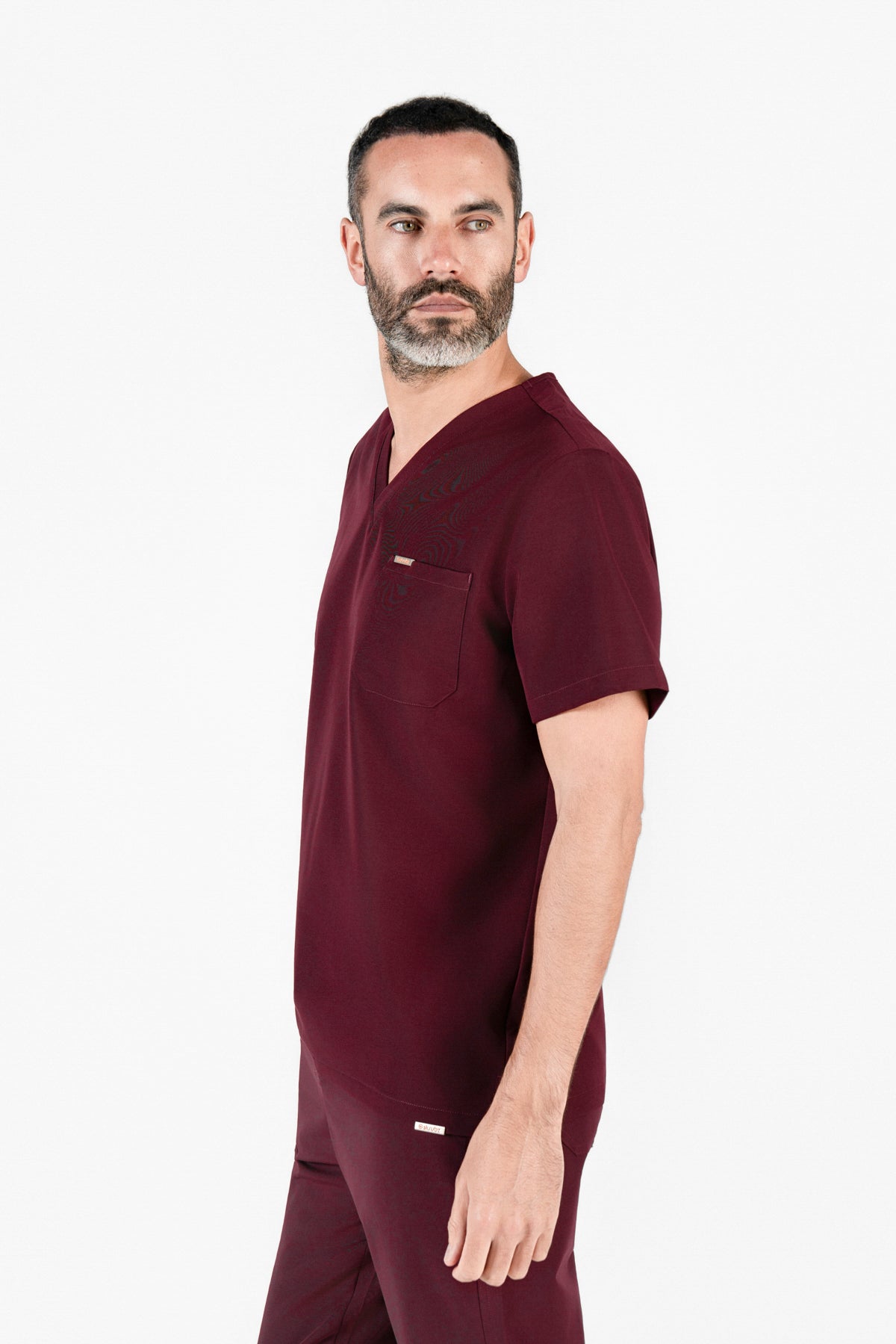 Kaizen V Neck One Pocket Scrub Top Mens