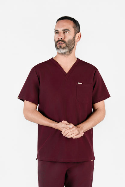 Kaizen V Neck One Pocket Scrub Top Mens