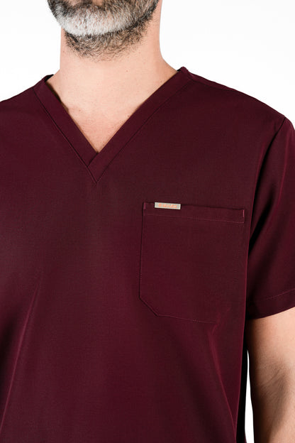 Kaizen V Neck One Pocket Scrub Top Mens