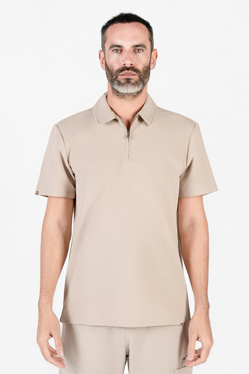 Kiro Zip Neck Polo Scrub Mens NewGen