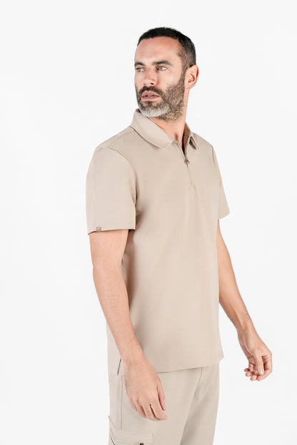 Kiro Zip Neck Polo Scrub Mens NewGen