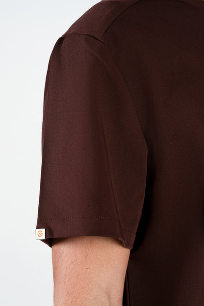 Tasca Men's V Neck Four pockets Scrub With Invisible Side Pockets