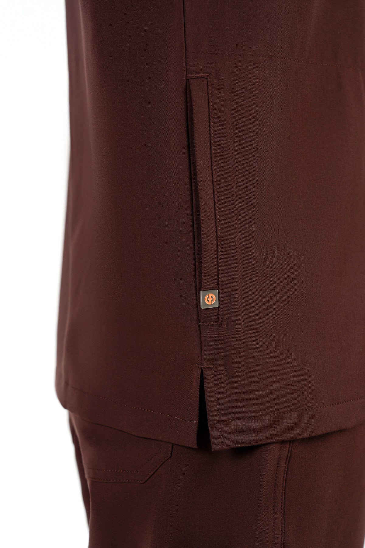 Tasca Men's V Neck Four pockets Scrub With Invisible Side Pockets