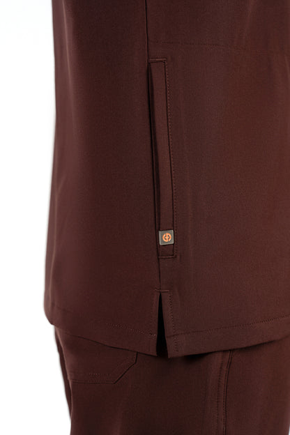 Tasca Men's V Neck Four pockets Scrub With Invisible Side Pockets