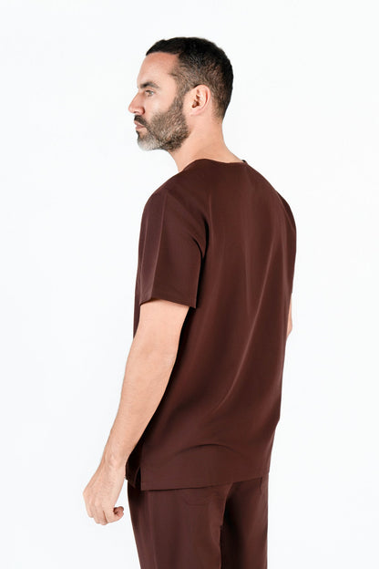Kaizen V Neck One Pocket Scrub Top Mens