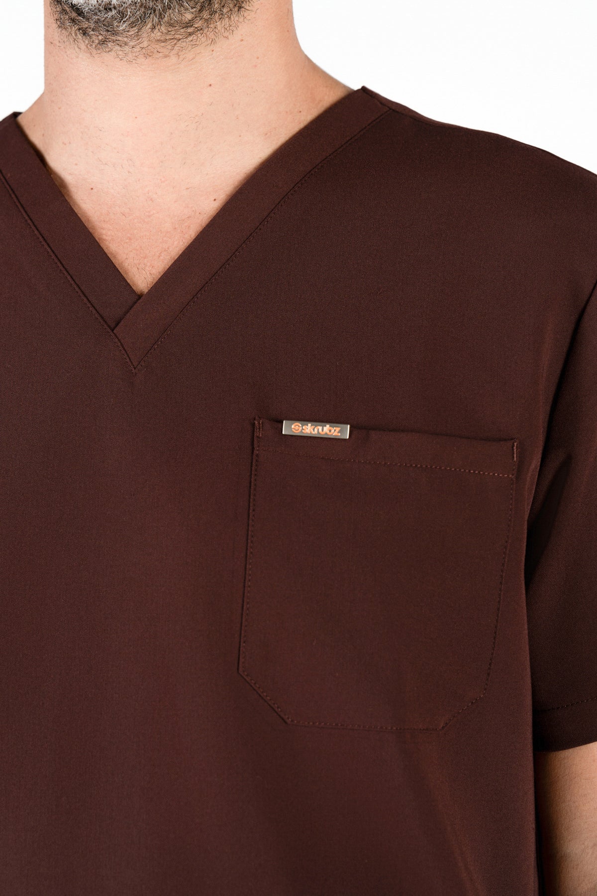Kaizen V Neck One Pocket Scrub Top Mens