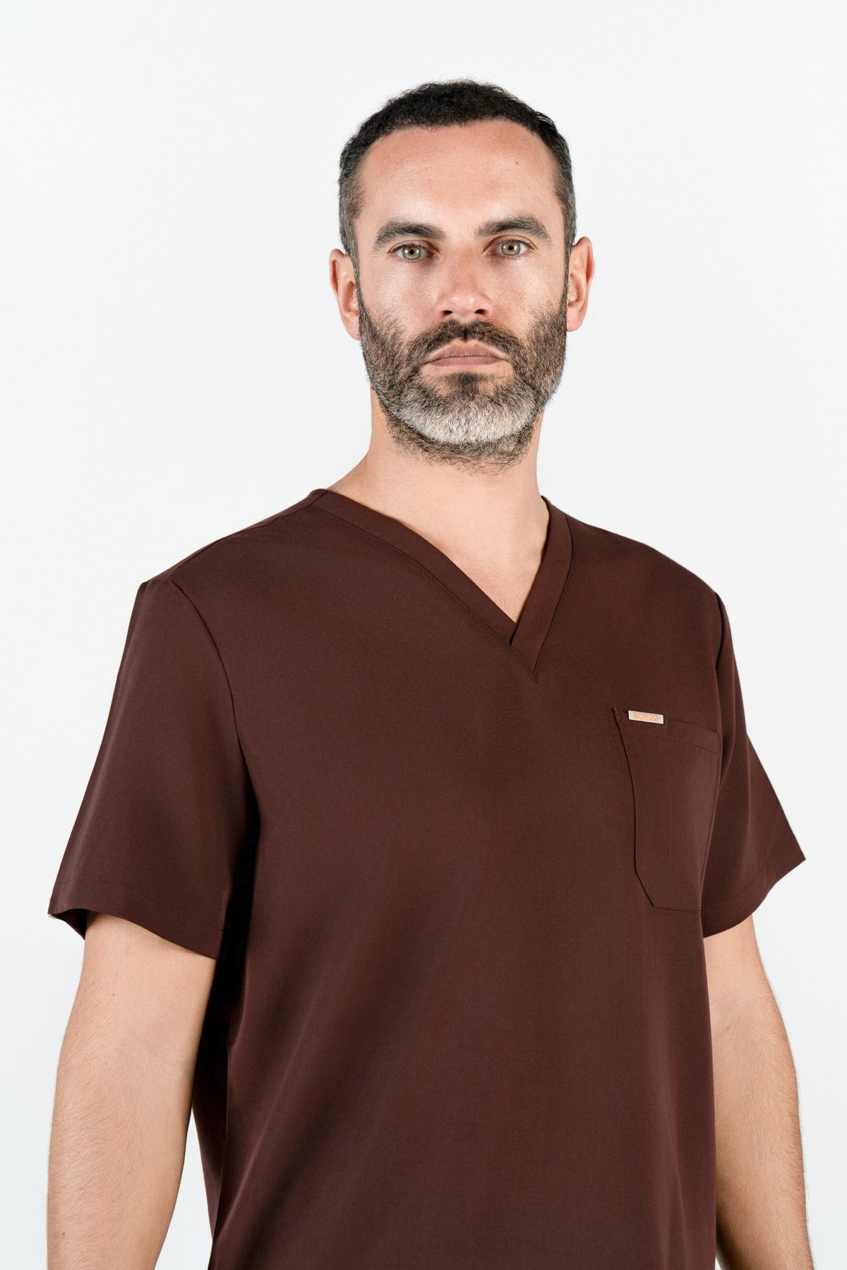 Kaizen V Neck One Pocket Scrub Top Mens