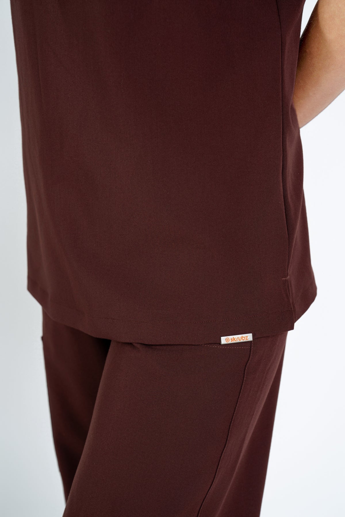 Kaizen V Neck One Pocket Scrub Top Womens