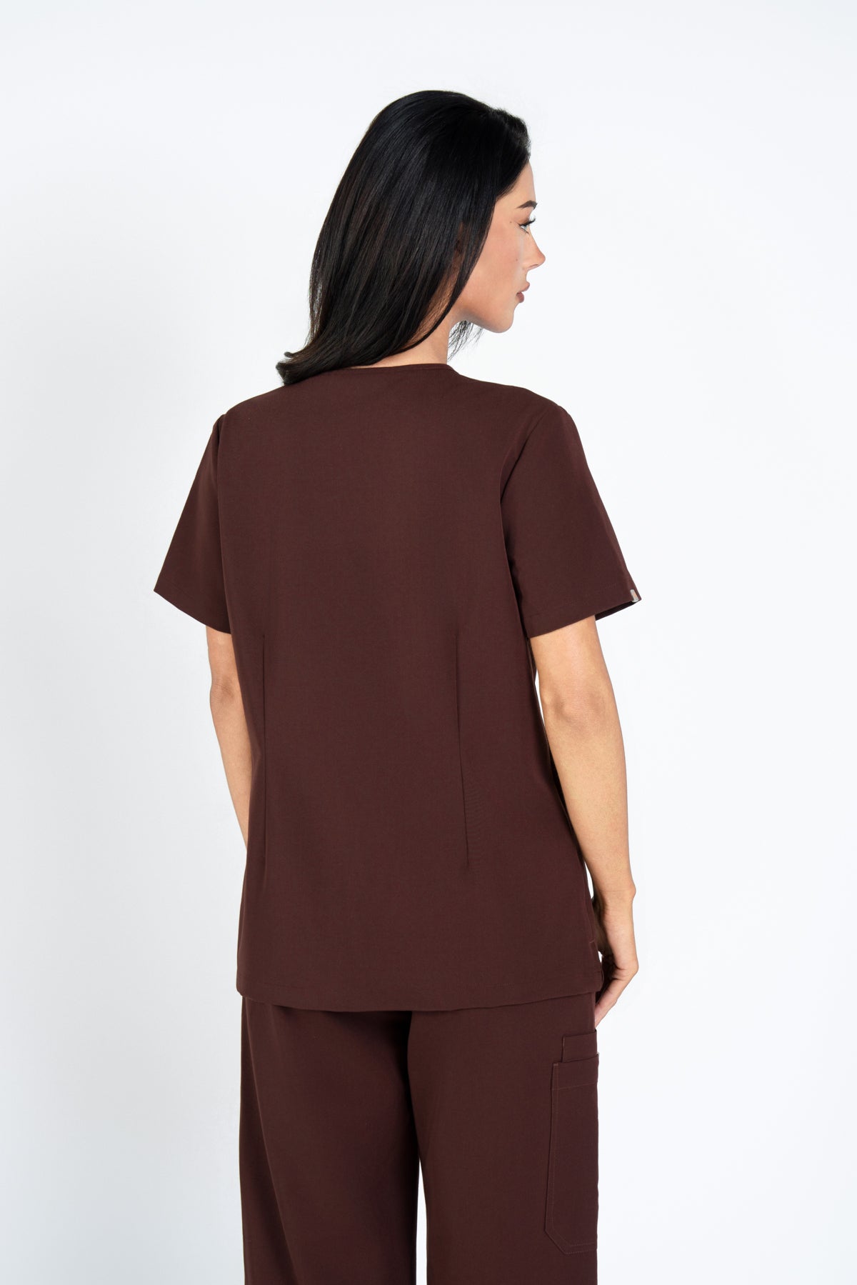 Kaizen V Neck One Pocket Scrub Top Womens
