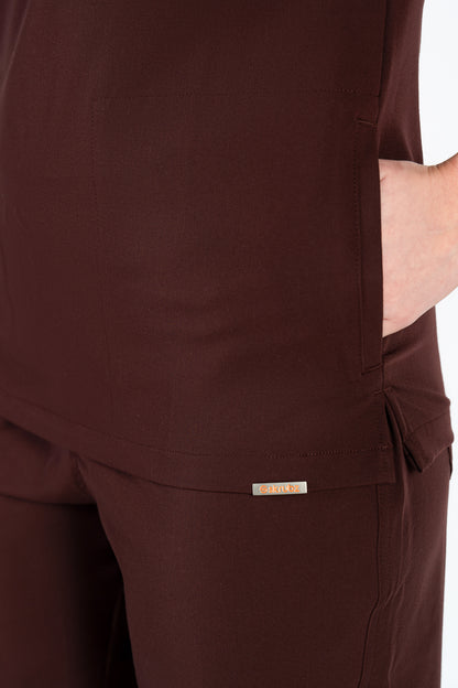 Tasca Women's V Neck Four pockets Scrub With Invisible Side Pockets