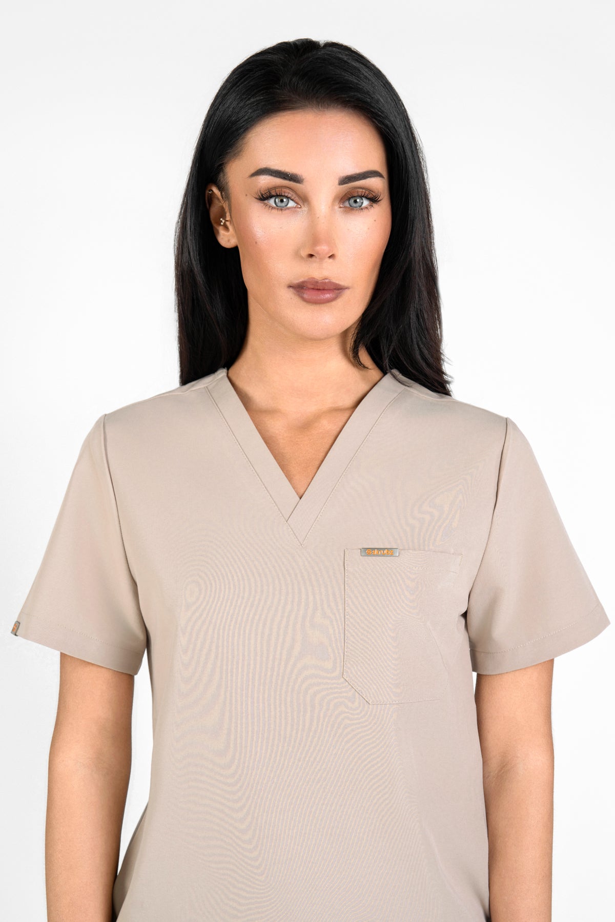 Kaizen V Neck One Pocket Scrub Top Womens