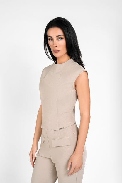 Empower Women's Sleeveless Round Neck Top