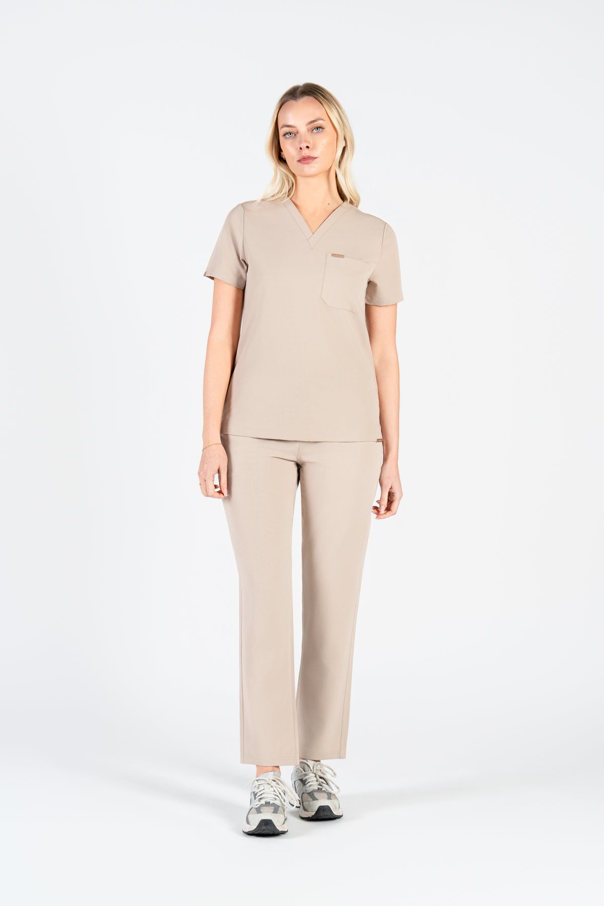 Kaizen V Neck One Pocket Scrub Top Womens