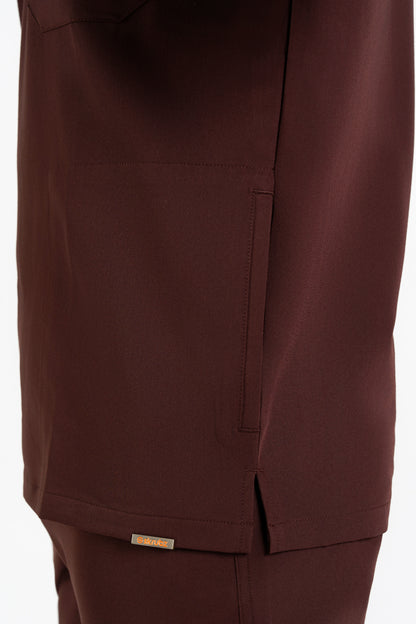 Tasca Men's V Neck Four pockets Scrub With Invisible Side Pockets
