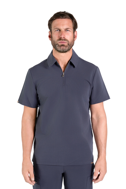 Kiro Zip Neck Polo Scrub Mens NewGen