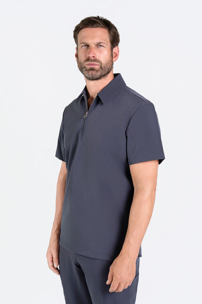 Kiro Zip Neck Polo Scrub Mens NewGen