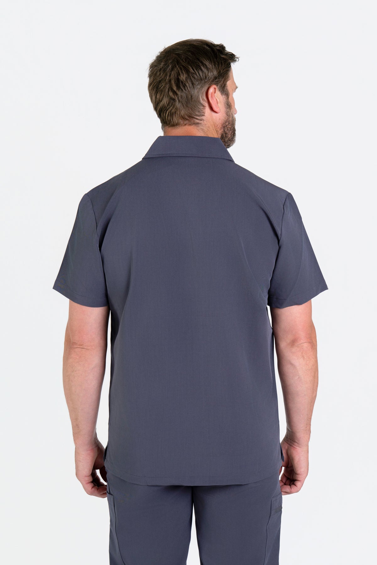 Kiro Zip Neck Polo Scrub Mens NewGen