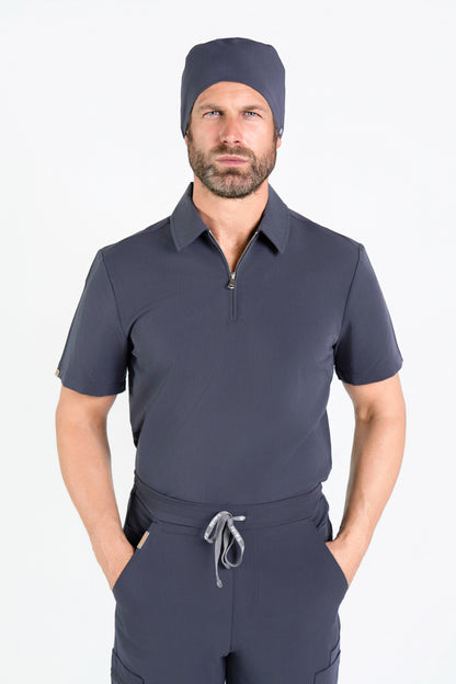 Kiro Zip Neck Polo Scrub Mens NewGen