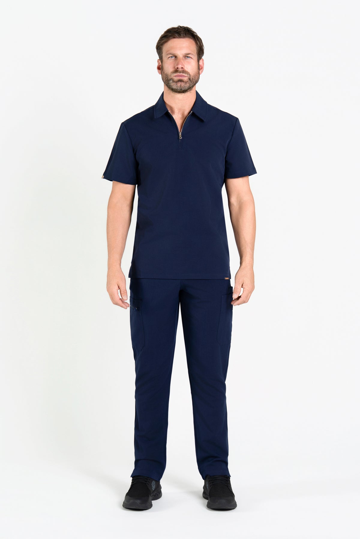 Kiro Zip Neck Polo Scrub Mens NewGen