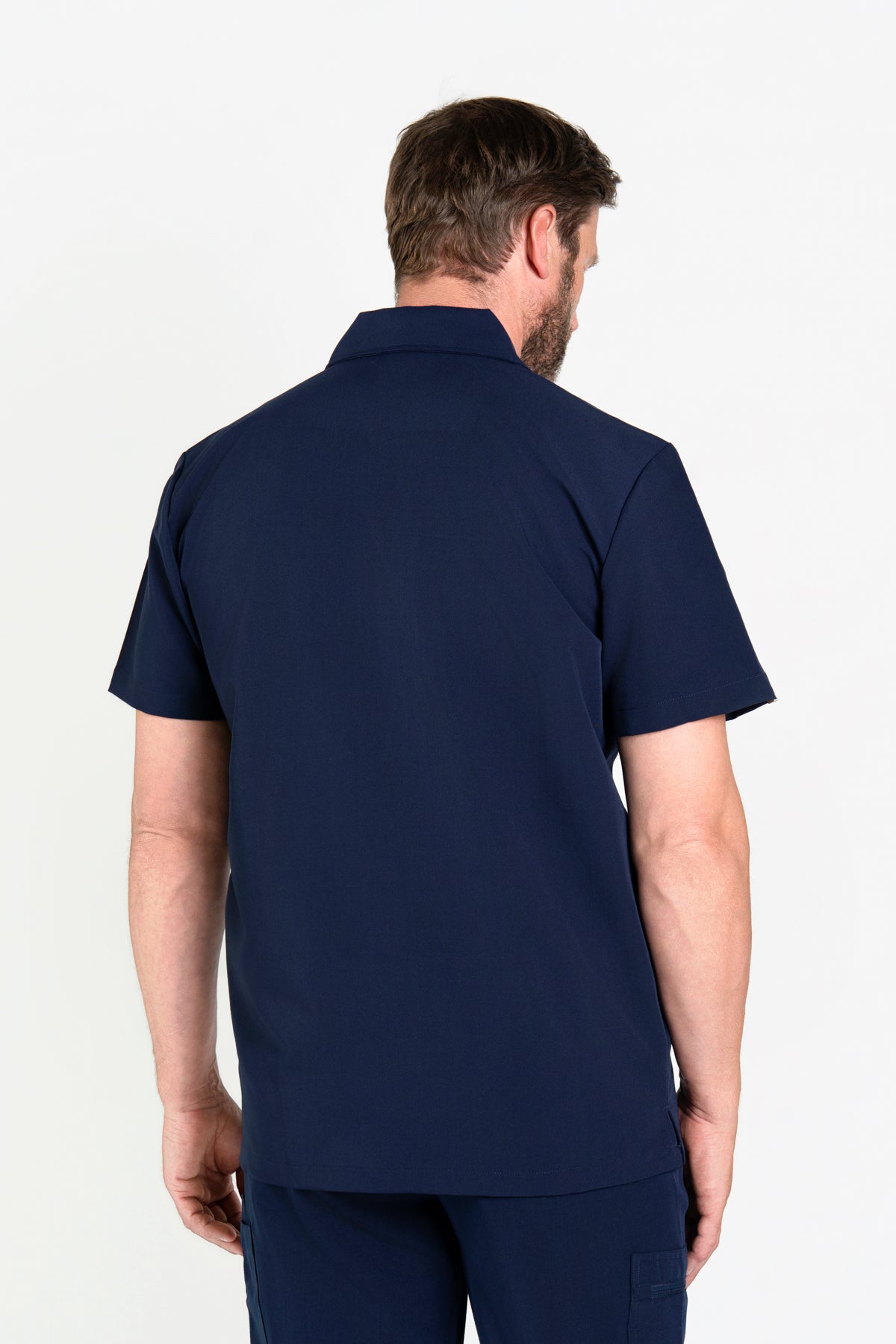 Kiro Zip Neck Polo Scrub Mens NewGen