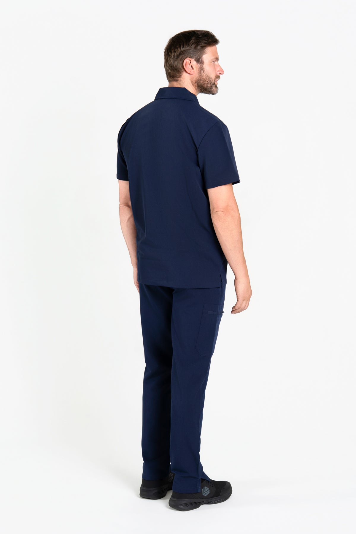 Kiro Zip Neck Polo Scrub Mens NewGen