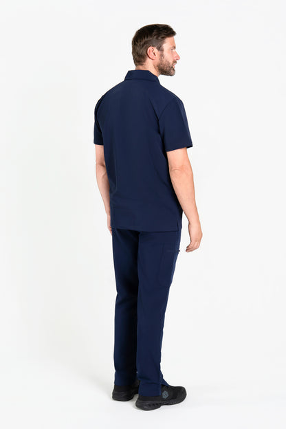 Kiro Zip Neck Polo Scrub Mens NewGen