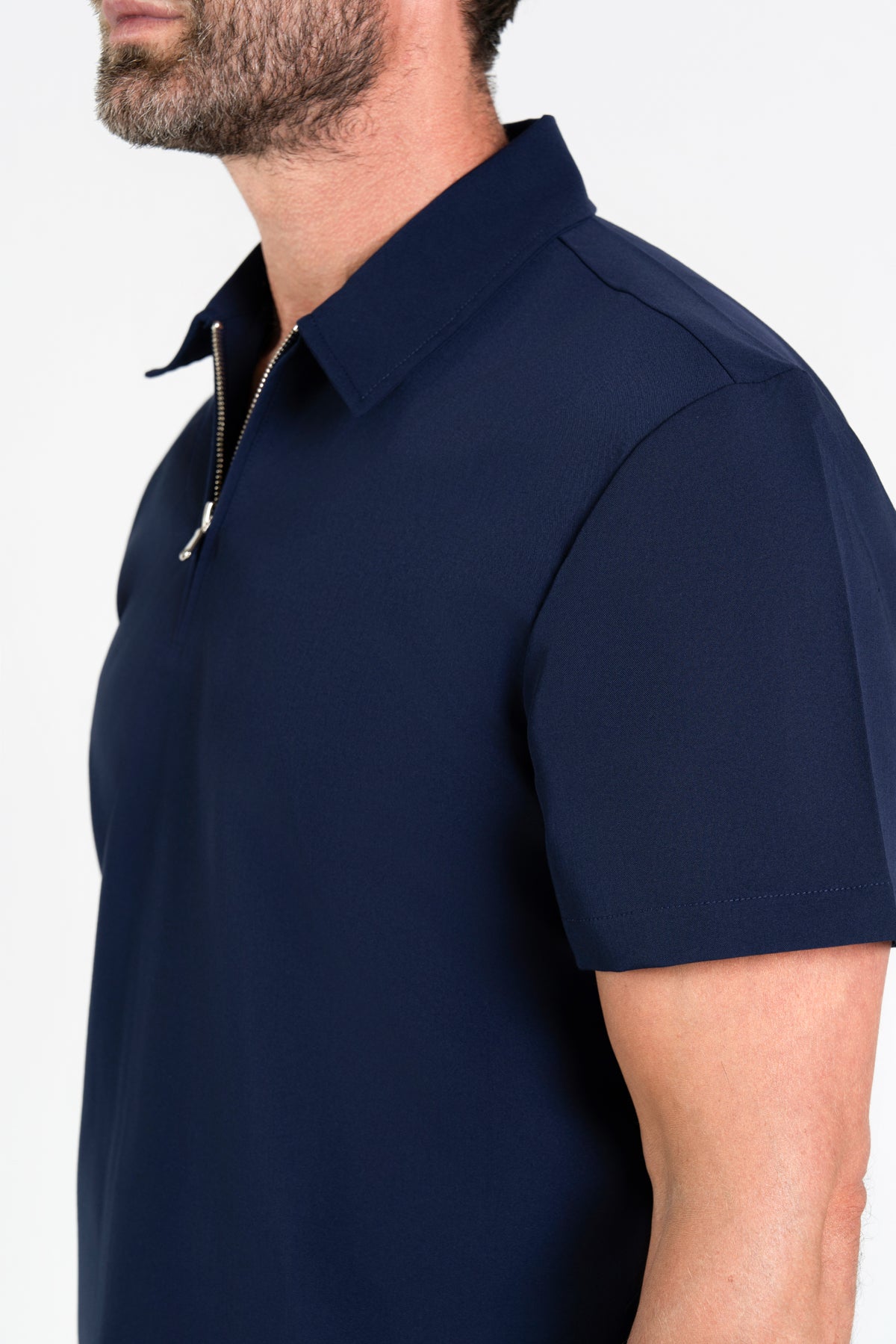 Kiro Zip Neck Polo Scrub Mens NewGen