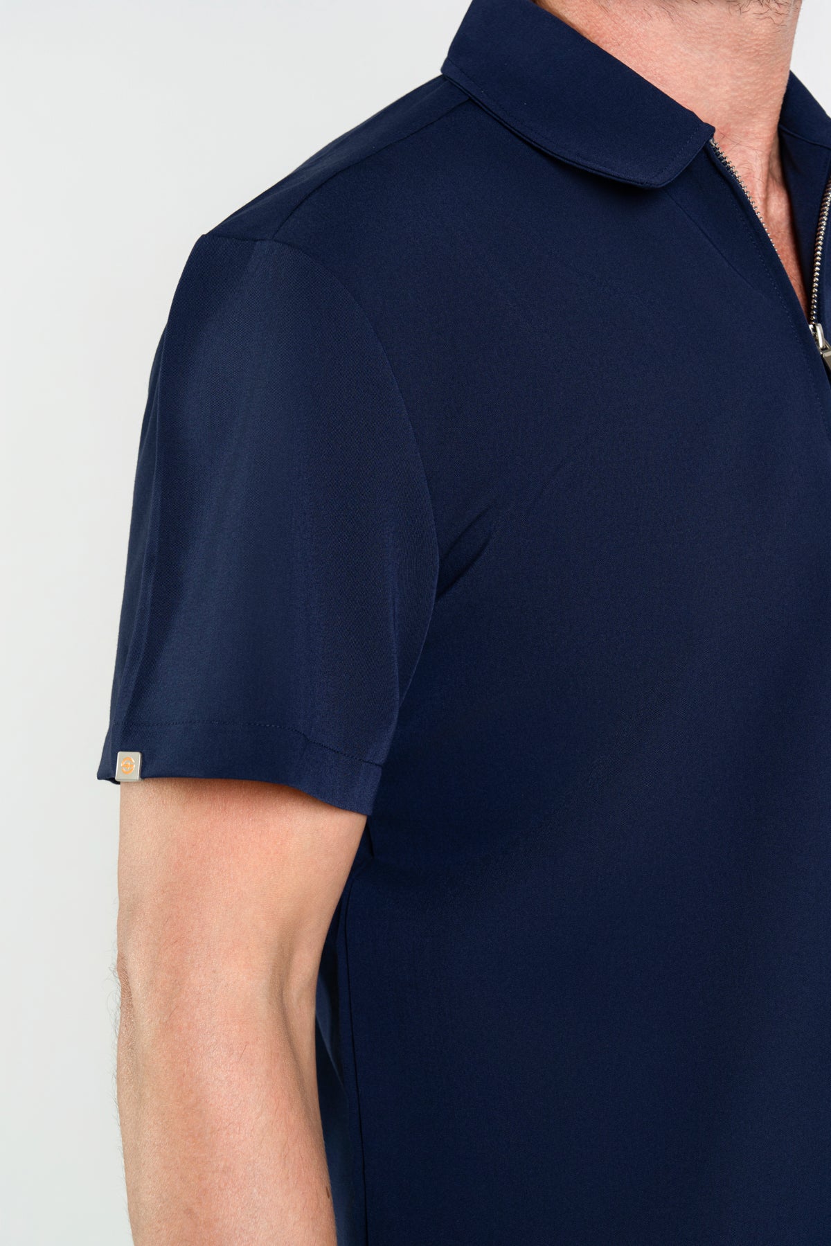 Kiro Zip Neck Polo Scrub Mens NewGen
