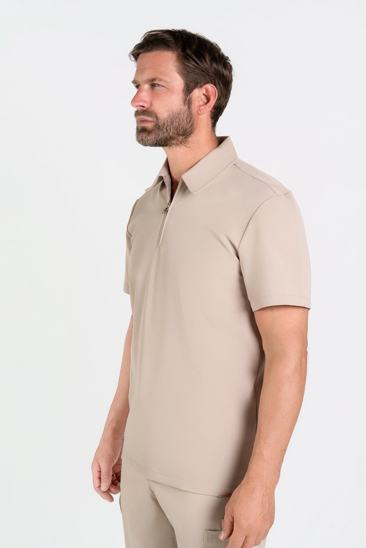 Kiro Zip Neck Polo Scrub Mens NewGen