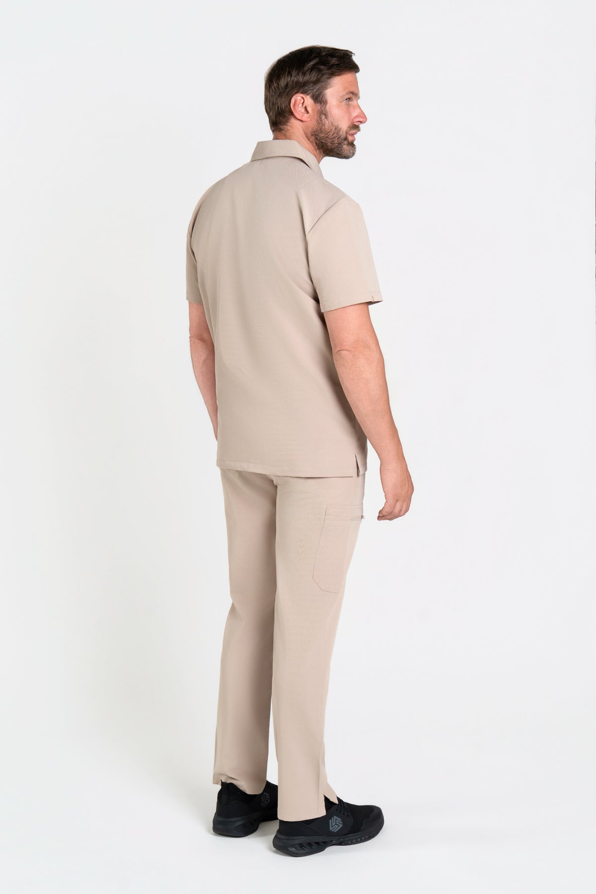 Kiro Zip Neck Polo Scrub Mens NewGen