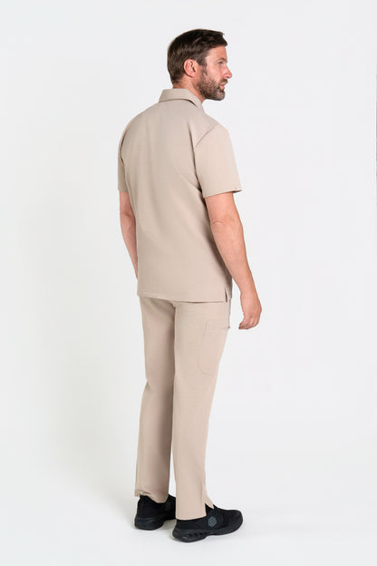 Kiro Zip Neck Polo Scrub Mens NewGen