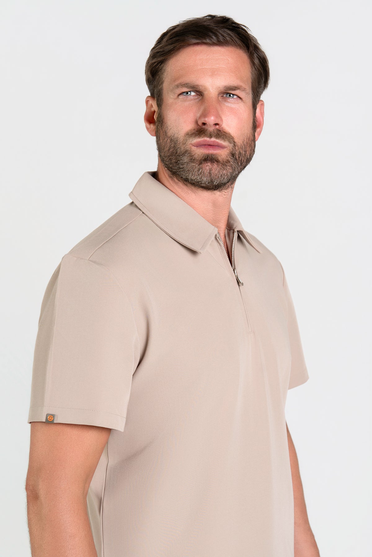 Kiro Zip Neck Polo Scrub Mens NewGen