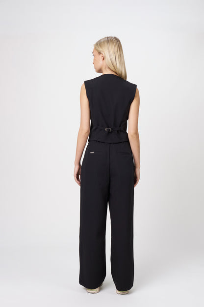 Ori Pleated Wide Leg Scrub Pants