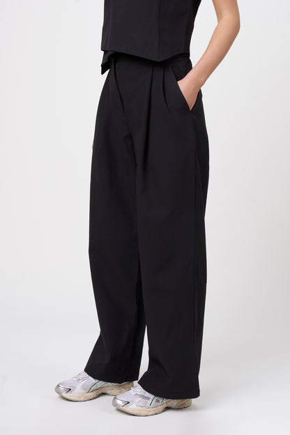 Ori Pleated Wide Leg Scrub Pants