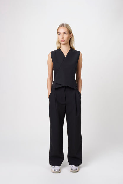 Ori Pleated Wide Leg Scrub Pants