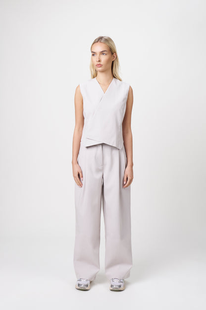 Ori Pleated Wide Leg Scrub Pants
