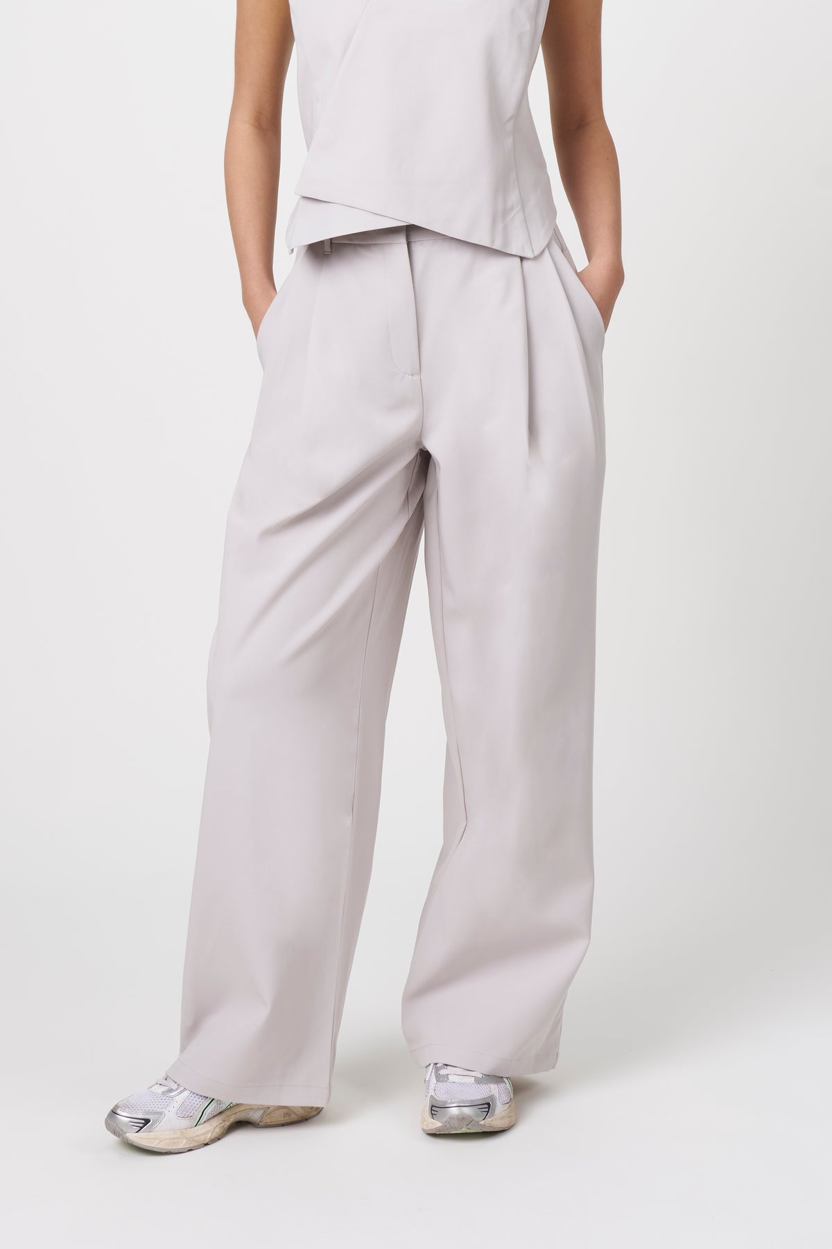 Ori Pleated Wide Leg Scrub Pants